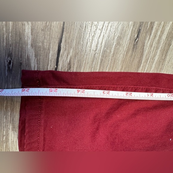 Judy Blue Skinny Fit Classic Slim Jeans Maroon Red Wine Size 15/32 - Picture 4 of 7